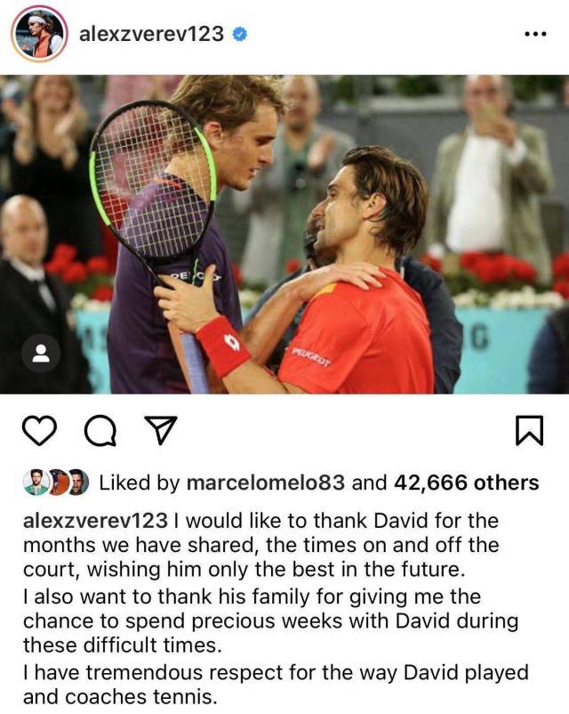 半岛体育-兹维列夫结束同费雷尔合作 今年恐独自征战澳网